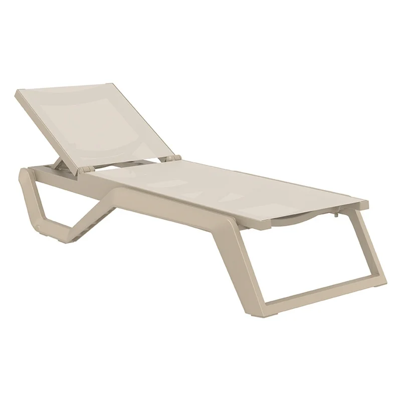 Φωτογραφία προϊόντος: RIO PRO ΞΑΠΛΩΣΤΡΑ TAUPE/TAUPE ΠΟΛ/ΝΙΟΥ 190X70X33εκ.