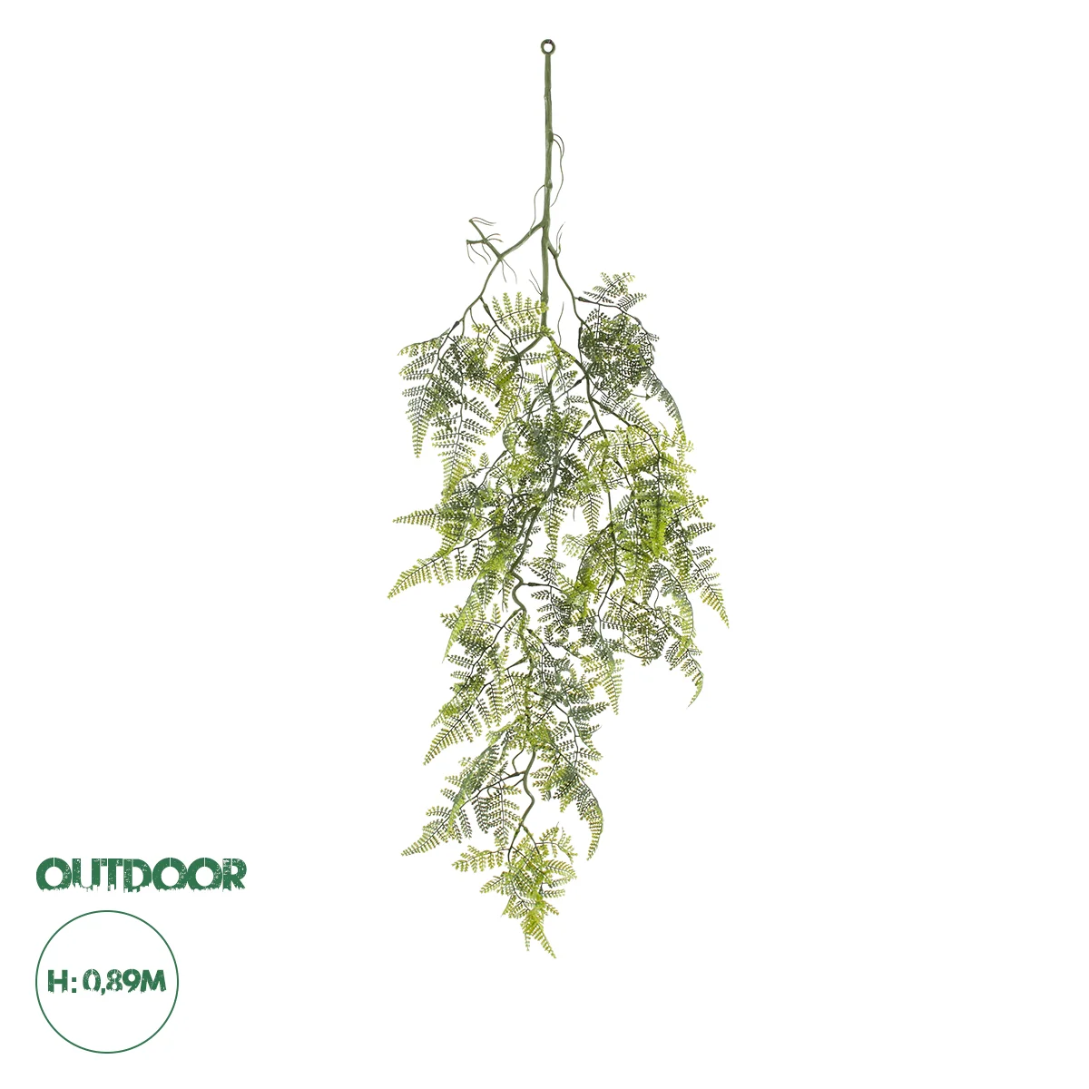 Φωτογραφία προϊόντος: GloboStar® Artificial Garden FERN HANGING BRANCH 20410 Τεχνητό Διακοσμητικό Κρεμαστό Φυτό Φτέρη Υ89cm