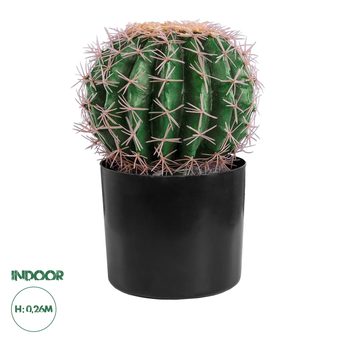 Φωτογραφία προϊόντος: GloboStar® Artificial Garden FEROCACTUS 20092 Τεχνητό Διακοσμητικό Φυτό Φερόκακτος Υ26cm
