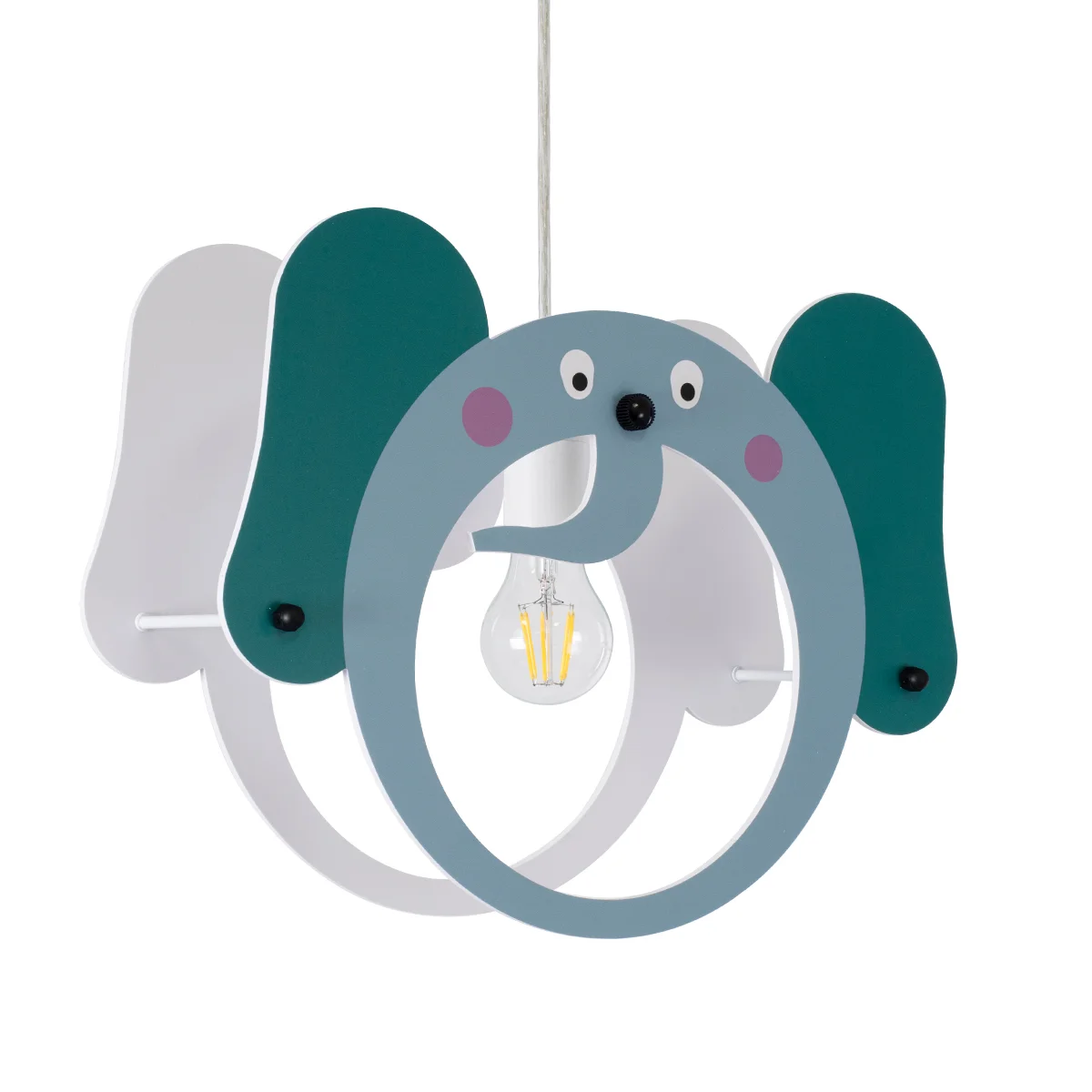 Φωτογραφία προϊόντος: GLOBOSTAR® ELEPHANT 61578 Παιδικό Κρεμαστό Φωτιστικό Οροφής με Ντουί 1 x E27 AC 220-240V IP20 - Πολύχρωμο - Μ37.7 x Π15.5 x Υ31.5cm