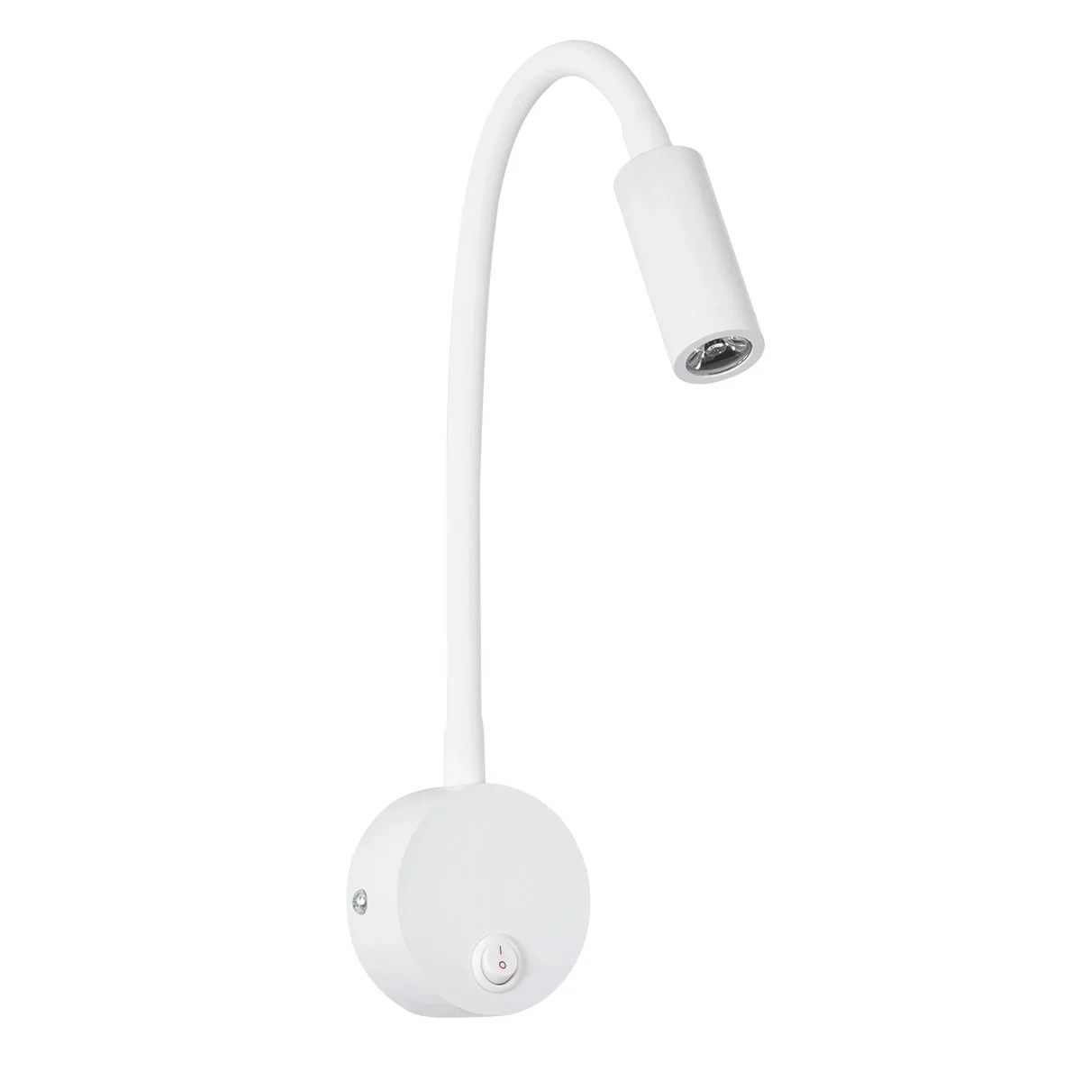 Φωτογραφία προϊόντος: GLOBOSTAR® GOOSE 60876 Μοντέρνο Φωτιστικό Τοίχου - Απλίκα Ξενοδοχείου Reading Light LED 3W 300lm 36° AC 220-240V IP20 Φυσικό Λευκό 4500K - CREE XPE Chip & TÜV SÜD Driver - Λευκό Μα