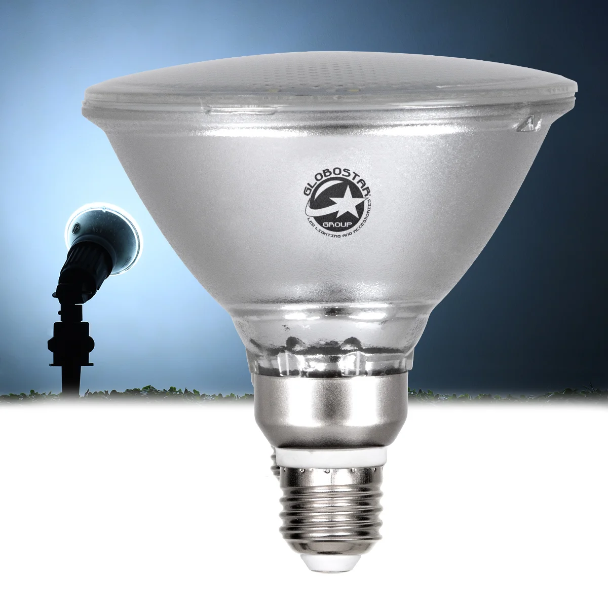 Φωτογραφία προϊόντος: GLOBOSTAR® GARDENPAR 60226 Σποτ E27 PAR38 Σκληρού Υάλου LED 18W 1800lm 60° AC 220-240V Αδιάβροχο IP65 Ψυχρό Λευκό 6000K - Μ12 x Π12 x Υ13cm - 3 Χρόνια Εγγύηση