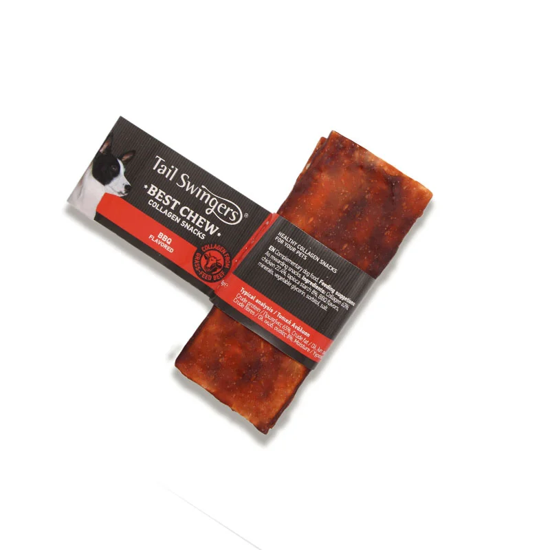 Φωτογραφία προϊόντος: Λιχουδιά Σκύλου Collagen Stick Πλακέ με Κολλαγόνο Μπάρμπεκιου 2τμχ 13.5cm