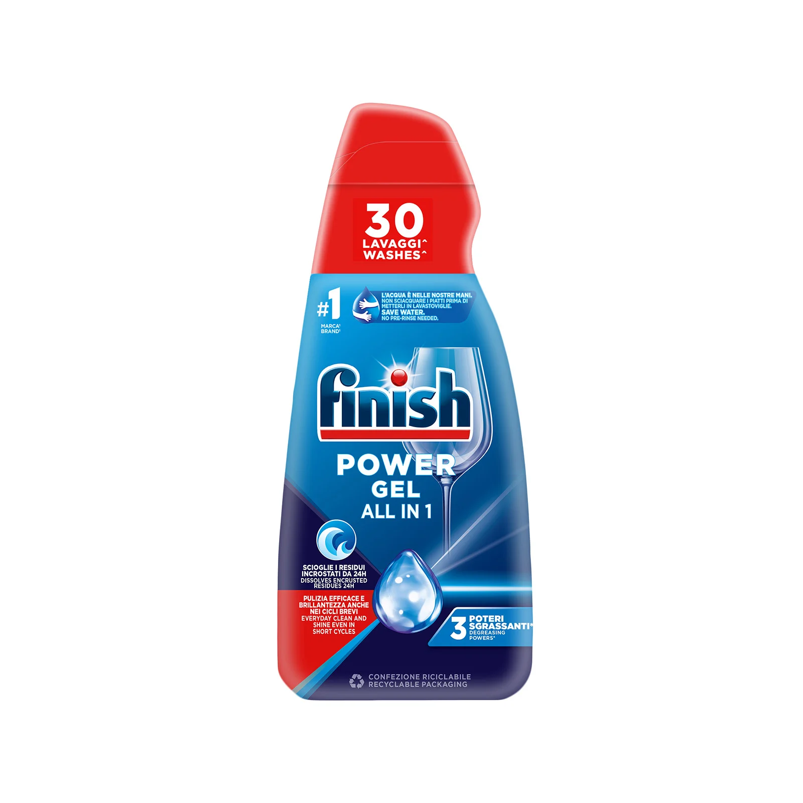 Φωτογραφία προϊόντος: Finish All in One Max Gel Πλυντηρίου Πιάτων 600ml 30 Μεζούρες