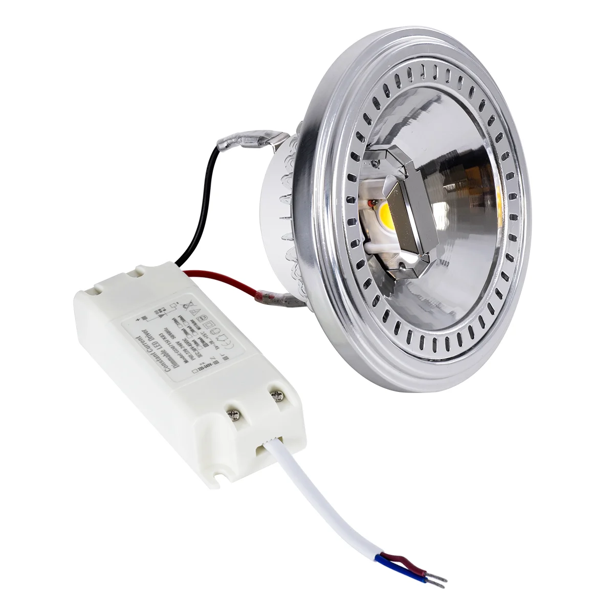 Φωτογραφία προϊόντος: GLOBOSTAR® DARKO 60381 Σποτ AR111 LED 14W 1694lm 40° AC 220-240V IP20 Ψυχρό Λευκό 6000K Dimmable - Indirect Anti-Glare Reflector - Bridgelux High Lumen COB Gen2 & TÜV SÜD Driver -