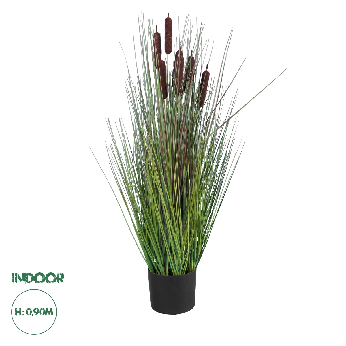 Φωτογραφία προϊόντος: GloboStar® Artificial Garden TYPHA ANGUSTIFOLIA GRASS 20069 Τεχνητό Διακοσμητικό Φυτό Γρασίδι της Τύφας Υ90cm