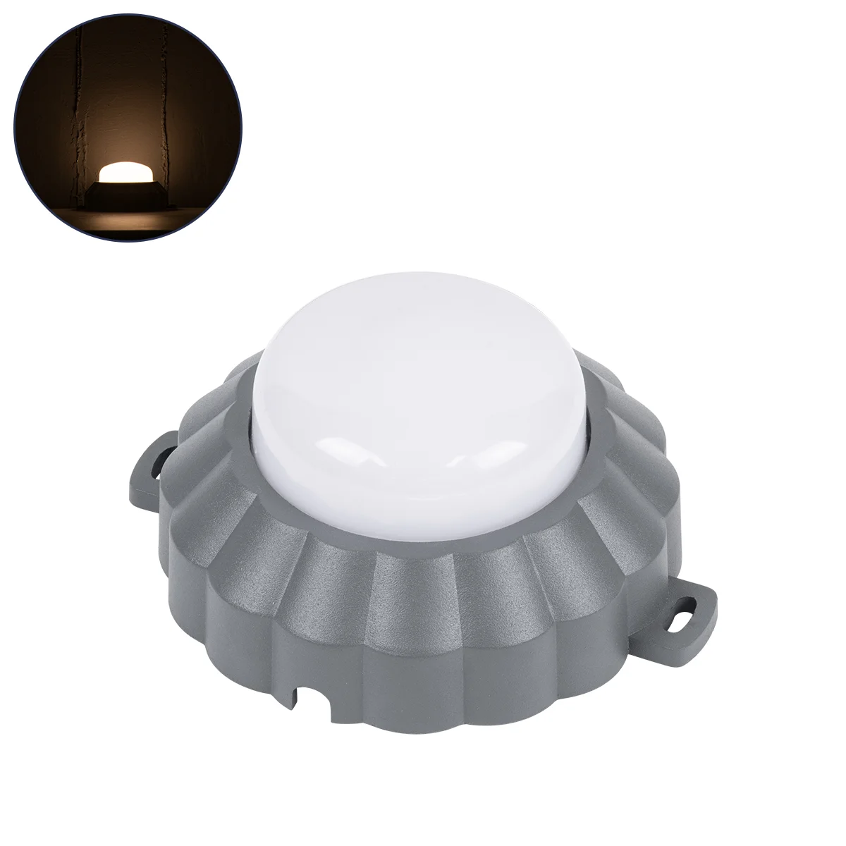 Φωτογραφία προϊόντος: GLOBOSTAR® WALLLIGHT-MONA 90628 Μοντέρνο Φωτιστικό Τοίχου - Απλίκα LED 6W 660lm 360° DC 24V Αδιάβροχο IP65 Θερμό Λευκό 2700K - CREE COB Chip & TÜV SÜD Driver - Γκρι Ανθρακί Ματ - Μ