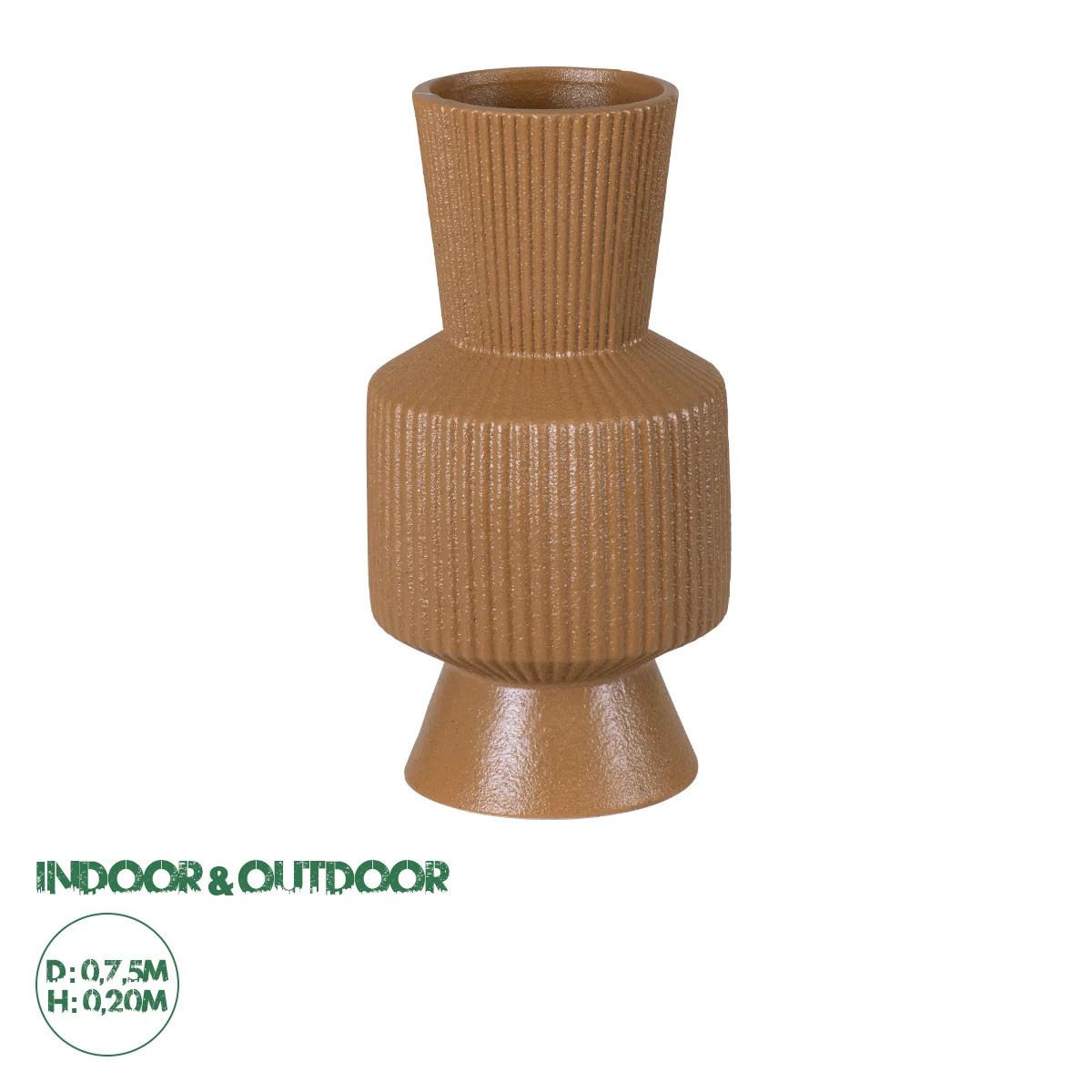 Φωτογραφία προϊόντος: GloboStar® Artificial Garden AMALFI 20469 Πήλινο Κεραμικό Κασπώ Γλάστρα - Flower Pot Κεραμιδί Φ7.5cm x Υ20cm