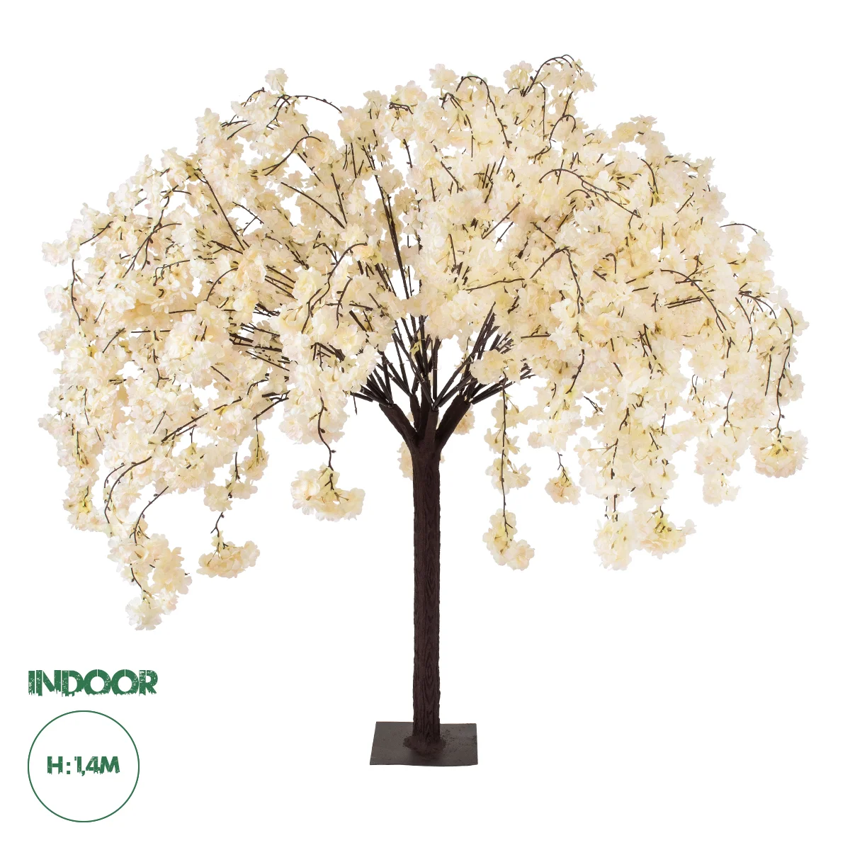 Φωτογραφία προϊόντος: GloboStar® Artificial Garden SALMON CHERRY BLOSSOM TREE 20358 Τεχνητό Διακοσμητικό Δέντρο Μπεζ Άνθος Κερασιάς Υ140cm