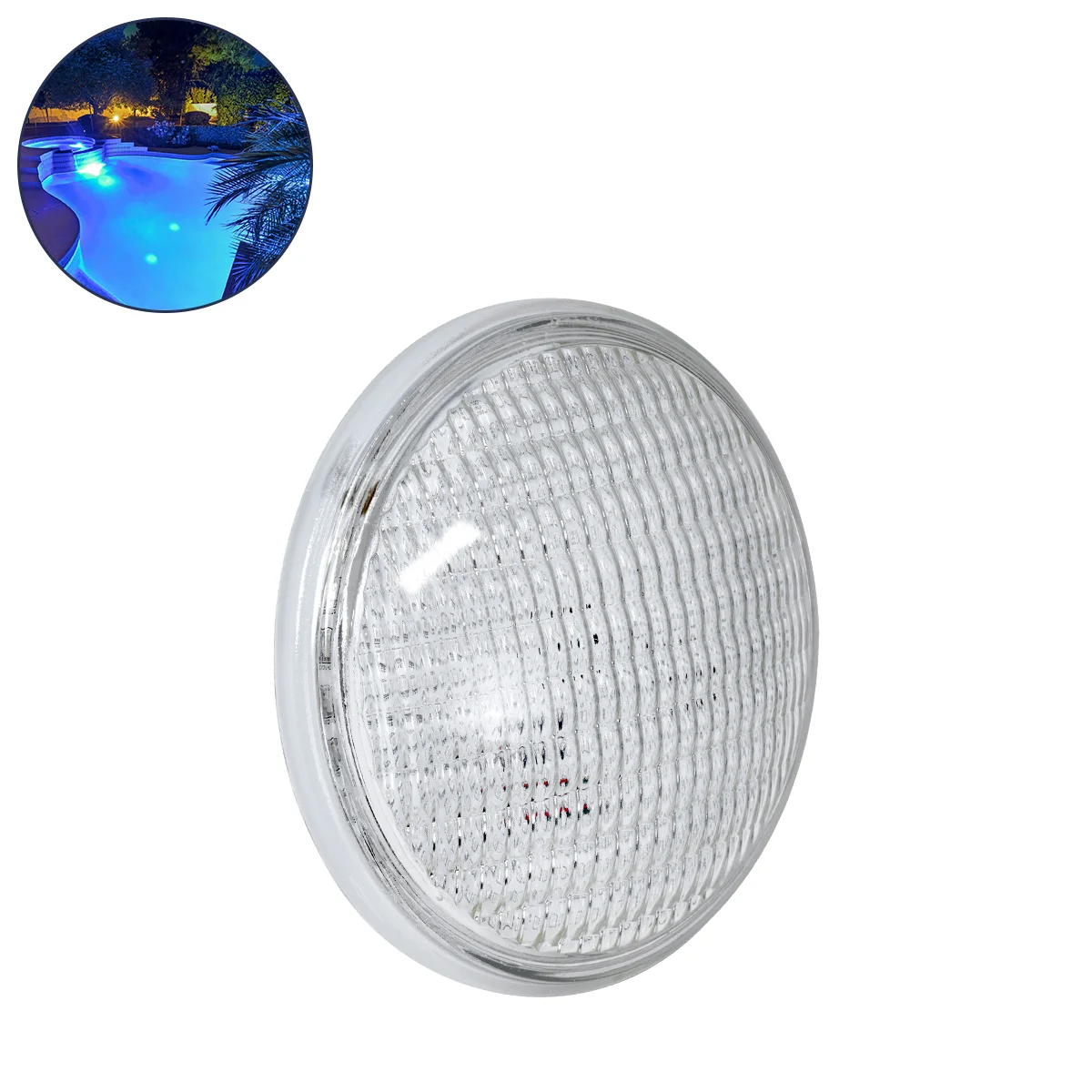 Φωτογραφία προϊόντος: GloboStar® POOLANO 61536 Λάμπα LED Σποτ Πισίνας GX16D PAR56 25W 1750lm 120° AC/DC 12V Αδιάβροχο IP68 IK06 Tempered Glass Φ18 x Υ10cm Μπλε - Bridgelux Chip - 3 Years Warranty