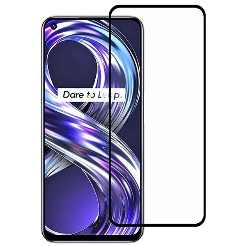 Φωτογραφία προϊόντος: 5D Full Glue Full Face Tempered Glass Μαύρο Realme 8i (Leewello)
