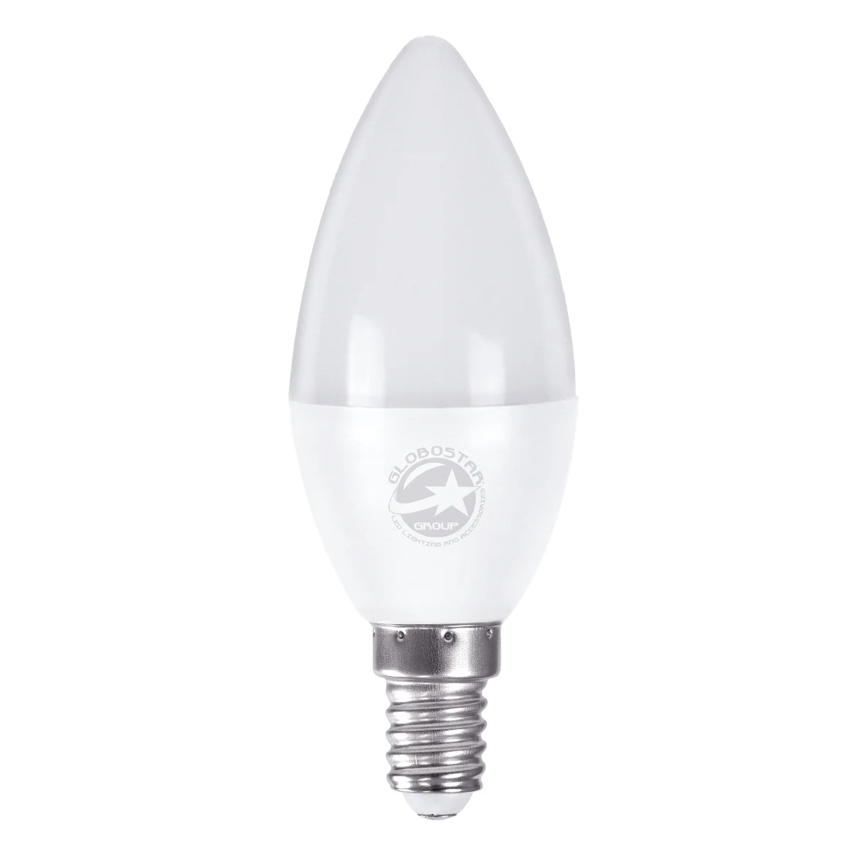 Φωτογραφία προϊόντος: GLOBOSTAR® CANDLE 60001 Λάμπα Κεράκι E14 C37 LED 4W 388lm 260° AC 220-240V IP20 Φυσικό Λευκό 4500K - Lumileds SMD Chip - Λευκό Γαλακτερό - Μ3.7 x Π3.7 x Υ10cm - 3 Χρόνια Εγγύηση