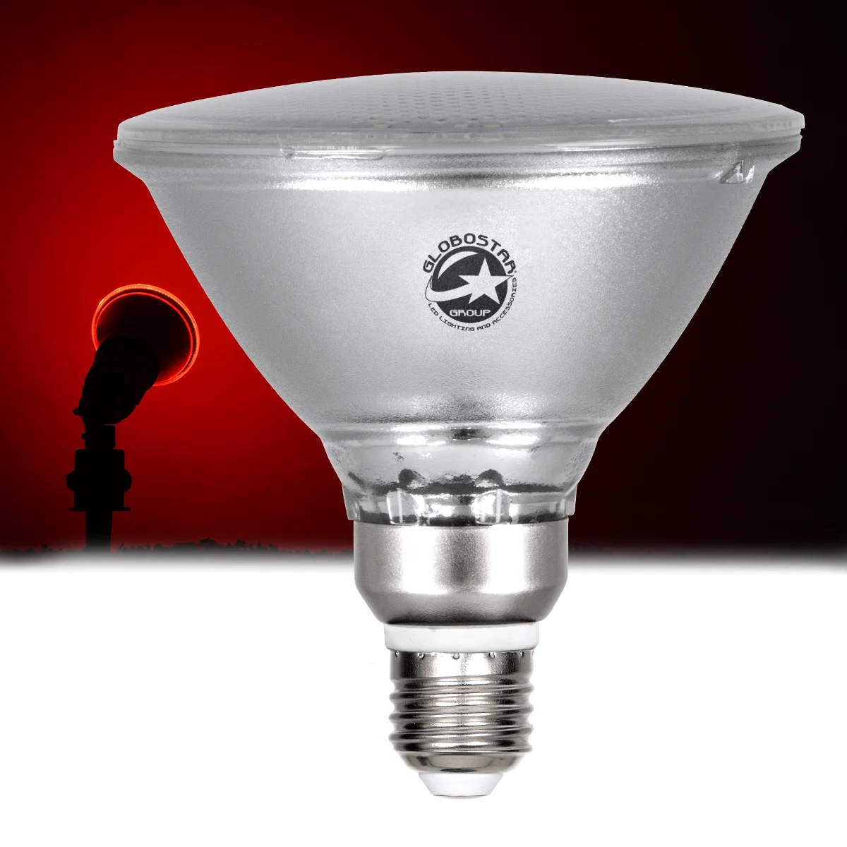 Φωτογραφία προϊόντος: GLOBOSTAR® GARDENPAR 60229 Σποτ E27 PAR38 Σκληρού Υάλου LED 18W 900lm 60° AC 220-240V Αδιάβροχο IP65 Κόκκινο - Μ12 x Π12 x Υ13cm - 3 Χρόνια Εγγύηση