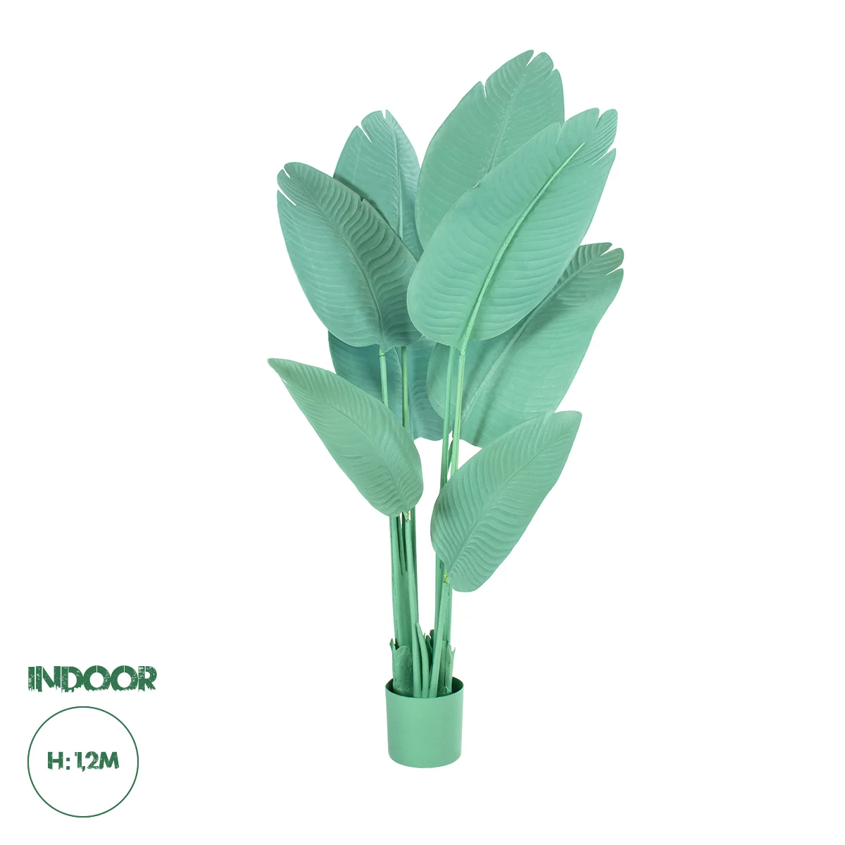 Φωτογραφία προϊόντος: GloboStar® Artificial Garden TURQUOISE STRELITZIA 20368 Τεχνητό Διακοσμητικό Φυτό Τιρκουάζ Στερλίτσια Υ120cm