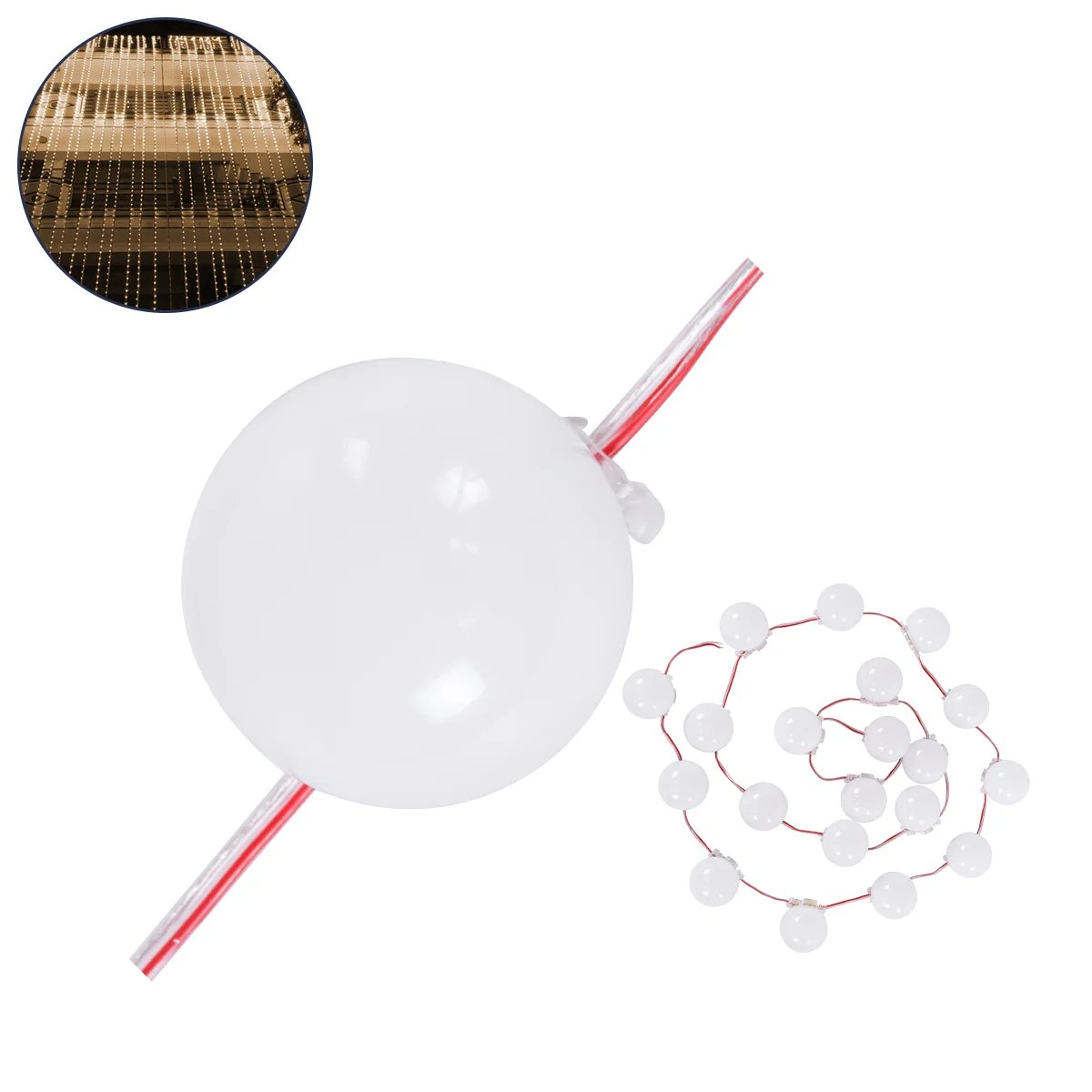 Φωτογραφία προϊόντος: GloboStar® 90259 Digital Pixel Addressable Facade Module Chain String with 20 Spots - Ψηφιακή Αλυσίδα Γιρλάντα με 20 Σποτ LED SMD 3535 15W 20LED 20PIXEL SPI/TTL Protocol IC UCS512B