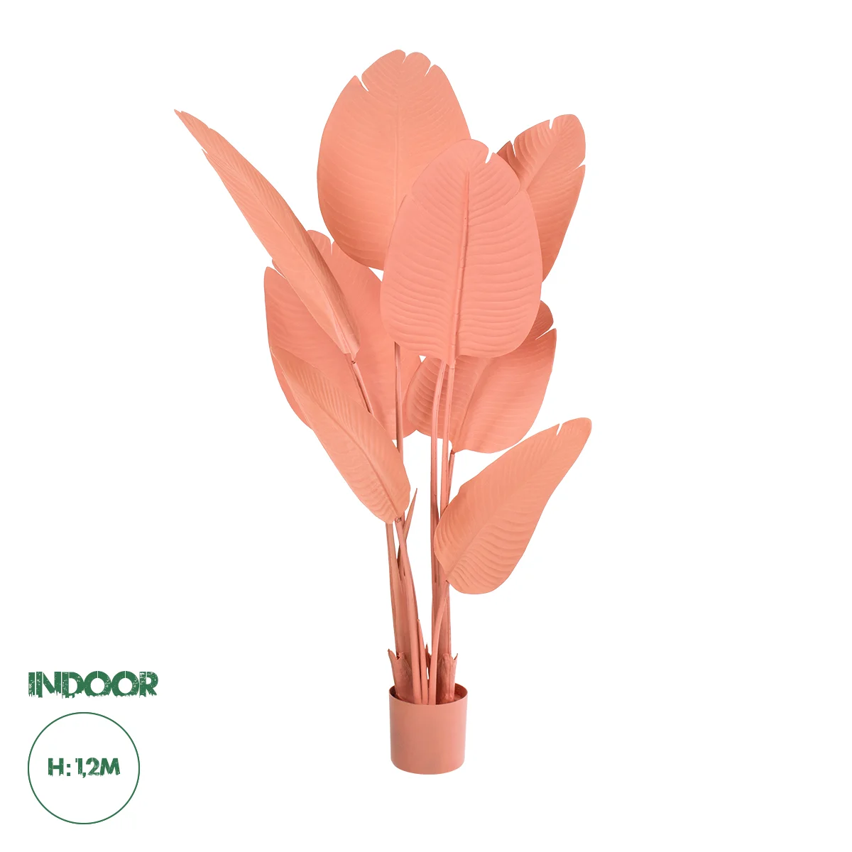 Φωτογραφία προϊόντος: GloboStar® Artificial Garden SALMON STRELITZIA 20366 Τεχνητό Διακοσμητικό Φυτό Σομόν Στερλίτσια Υ120cm