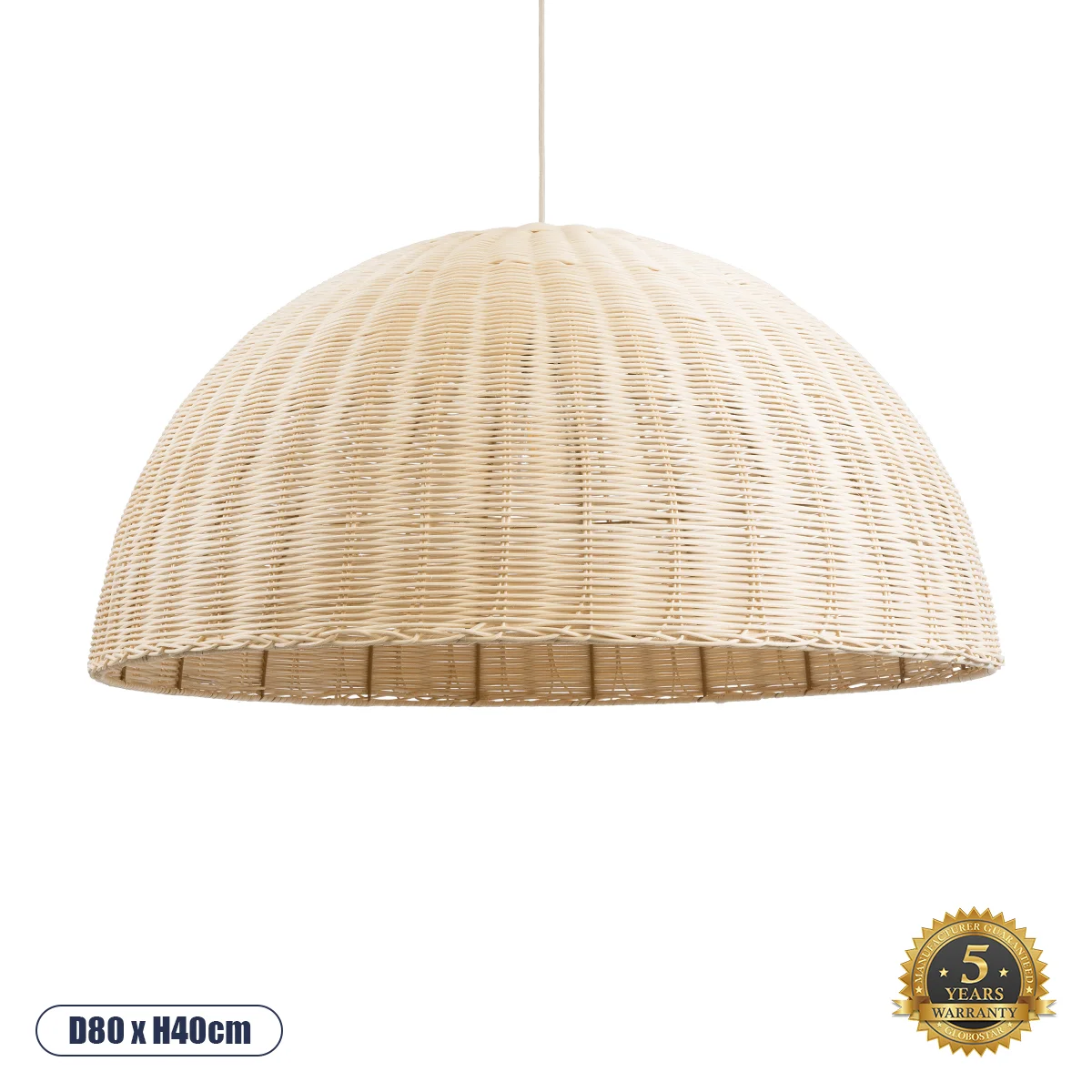 Φωτογραφία προϊόντος: GLOBOSTAR® MONTANA 02379 Boho Κρεμαστό Φωτιστικό Οροφής με Ντουί 1 x E27 AC 220-240V IP20 - Μπεζ - Μ80 x Π80 x Υ40cm