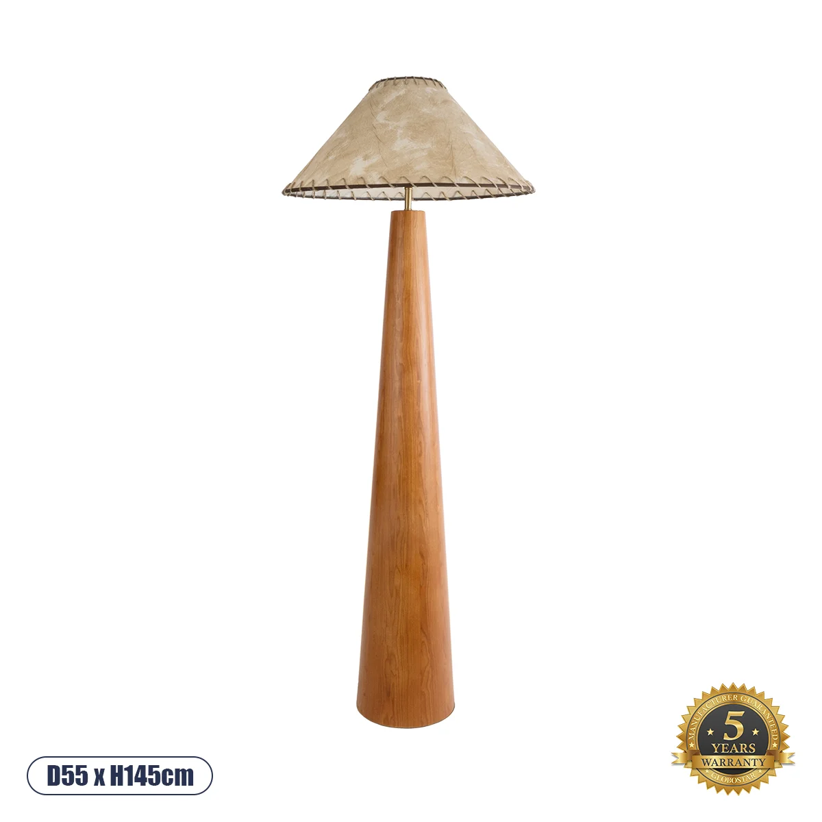 Φωτογραφία προϊόντος: GLOBOSTAR® MASPALOMAS 02292 Boho Επιδαπέδιο Φωτιστικό με Ντουί 1 x E27 AC 220-240V IP20 - Καφέ & Μπεζ - Μ55 x Π55 x Υ145cm