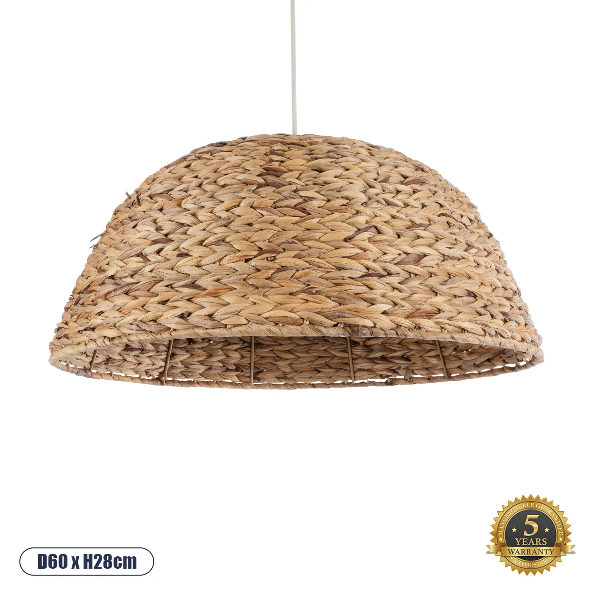 Φωτογραφία προϊόντος: GLOBOSTAR® MANGATA 01847 Boho Κρεμαστό Φωτιστικό Οροφής με Ντουί 1 x E27 AC 220-240V IP20 - Μπεζ - Μ60 x Π60 x Υ28cm