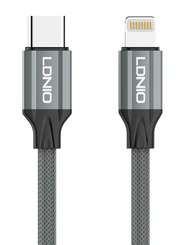 Φωτογραφία προϊόντος: LDNIO καλώδιο Lightning σε USB-C LC442I, 30W PD, 2m, γκρι