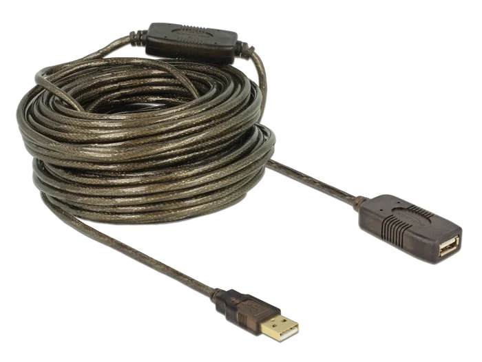Φωτογραφία προϊόντος: DELOCK καλώδιο USB 2.0 αρσενικό σε θηλυκό 82690, active, 20m, μαύρο