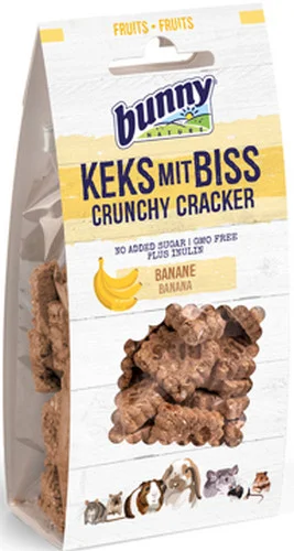 Φωτογραφία προϊόντος: Bunny Nature Crunchy με μπανάνα για κουνέλια,ινδικά χοιρίδια,τσιντσιλά,χάμστερ,γερβίλους,αρουραίους Bunny Nature