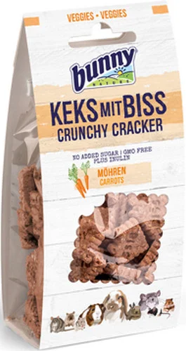 Φωτογραφία προϊόντος: Bunny Nature Crunchy cracker Συμπληρωματική τροφή για Κουνέλια Νάνους & Τρωκτικά, με καρότα Bunny Nature