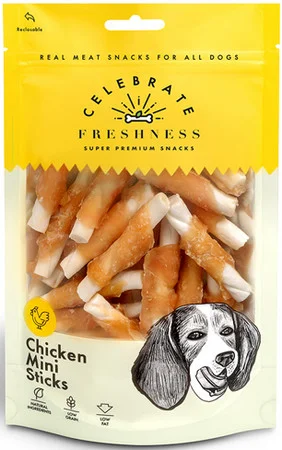 Φωτογραφία προϊόντος: Celebrate κοτόπουλο σε Mini Sticks για σκυλιά όλων των φυλών Celebrate freshness