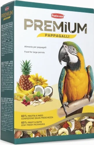 Φωτογραφία προϊόντος: Padovan Premium Πλήρης τροφή για μεγάλους παπαγάλους (amazon, grey, cockatoo, macaw) 500gr Padovan