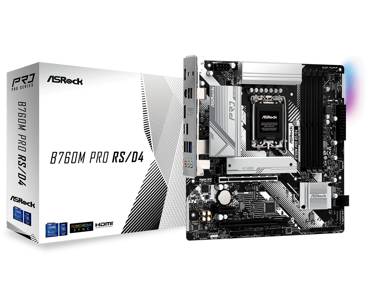 Φωτογραφία προϊόντος: 1O4ASR-B760M/PRO/RS