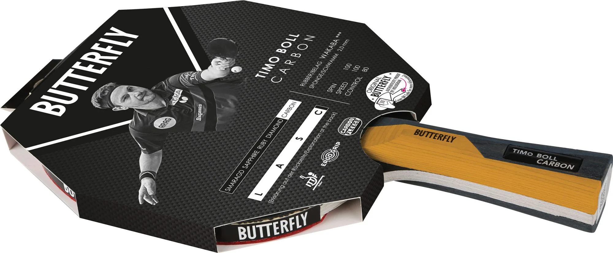 Φωτογραφία προϊόντος: Ρακέτα Ping Pong Butterfly Timo Boll Carbon (97167)