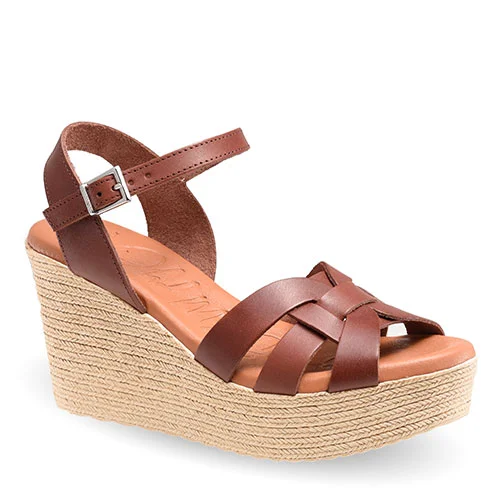 Φωτογραφία προϊόντος: OH! MY SANDALS ΔΕΡΜΑΤΙΝΑ ΠΕΔΙΛΑ ΠΛΑΤΦΟΡΜΑ ΚΑΦΕ 5036