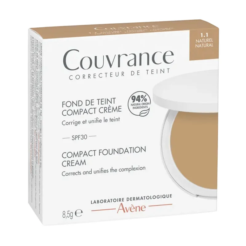 Φωτογραφία προϊόντος: Avene Couvrance Compact Foundation Cream SPF30 με Κρεμώδη Υφή 1.1 Natural 8.5gr