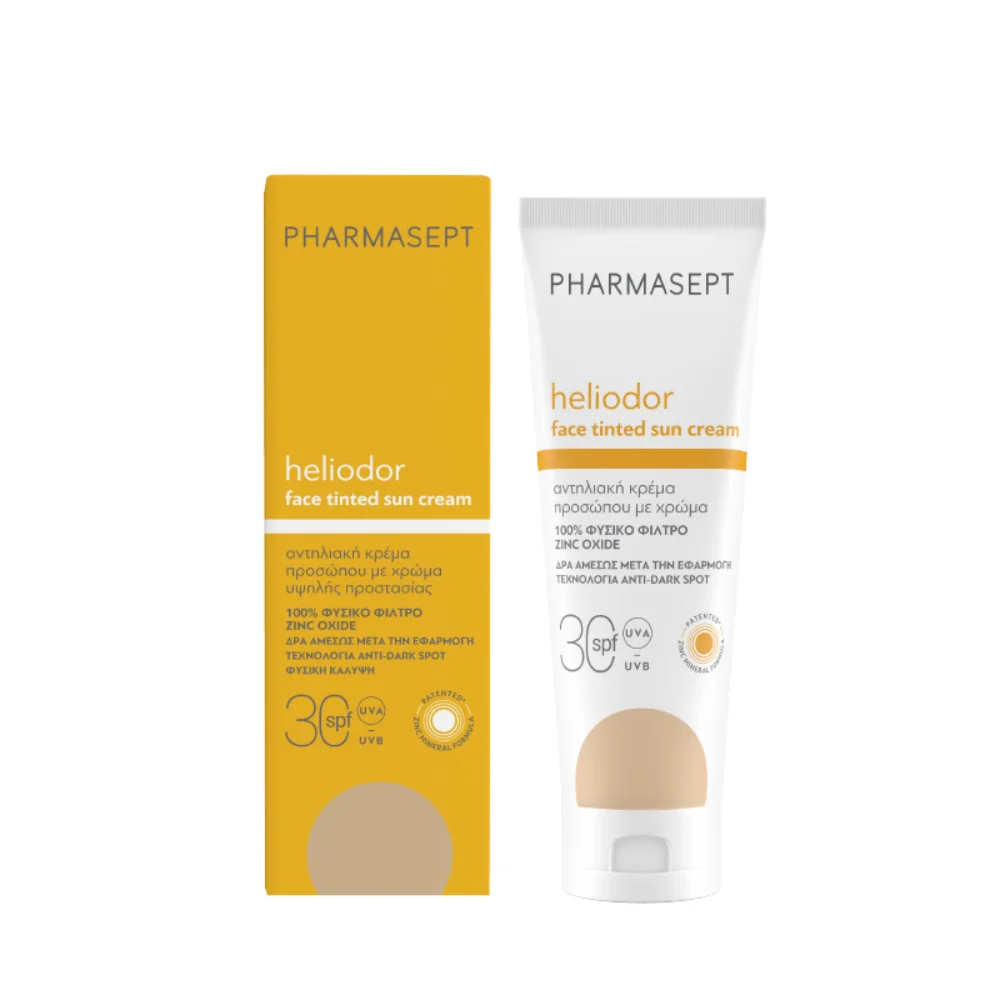 Φωτογραφία προϊόντος: PHARMASEPT Heliodor Face Tinted Sun Cream SPF30 - Αντηλιακή Κρέμα Προσώπου με Χρώμα SPF30 (50ml)