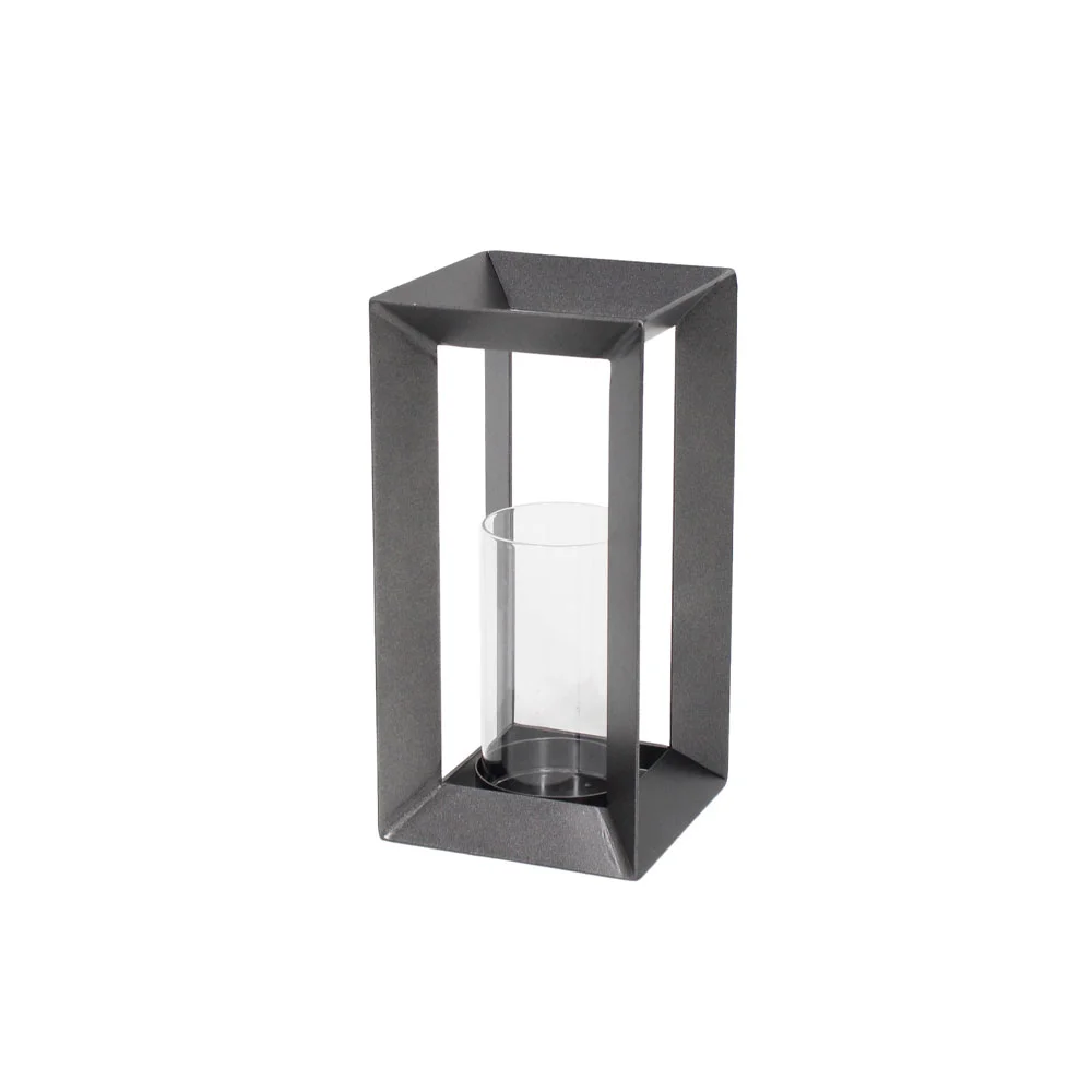 Φωτογραφία προϊόντος: INSIDE ΒΑΣΗ ΡΕΣΩ 14x14x28cm ΜΕΤΑΛΛΟ ΓΚΡΙ ΓΥΑΛΙ