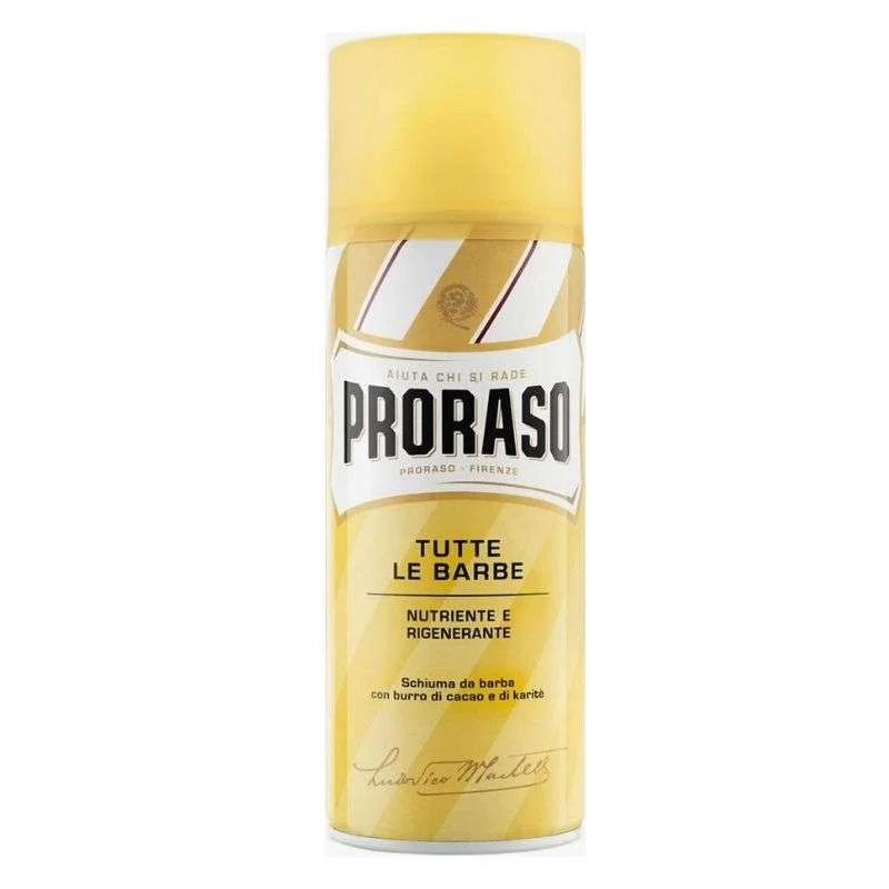 Φωτογραφία προϊόντος: Proraso Αφρός Ξυρίσματος βούτυρο κακάο και καριτέ 400ml