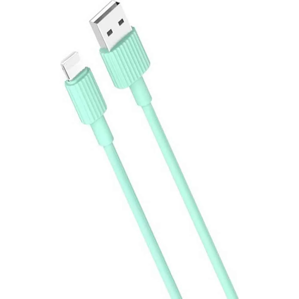 Φωτογραφία προϊόντος: XO Cable Lightning 2,4A 1M Green