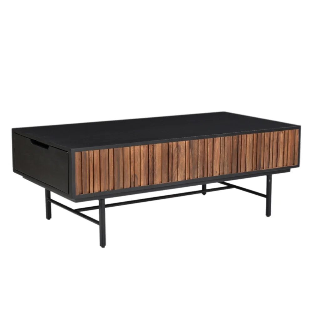 Φωτογραφία προϊόντος: JENGA COFFEE TABLE 2ΣΥΡΤΑΡΙΑ ΜΑΥΡΟ ΚΑΡΥΔΙ 120x50x43cm