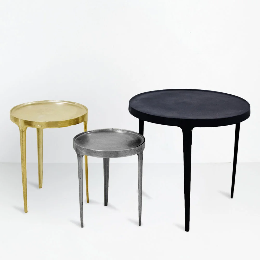 Φωτογραφία προϊόντος: INK SIDE TABLE SET 3ΤΕΜ ΜΑΥΡΟ BRASS NICKEL 64.5x64.5x61cm