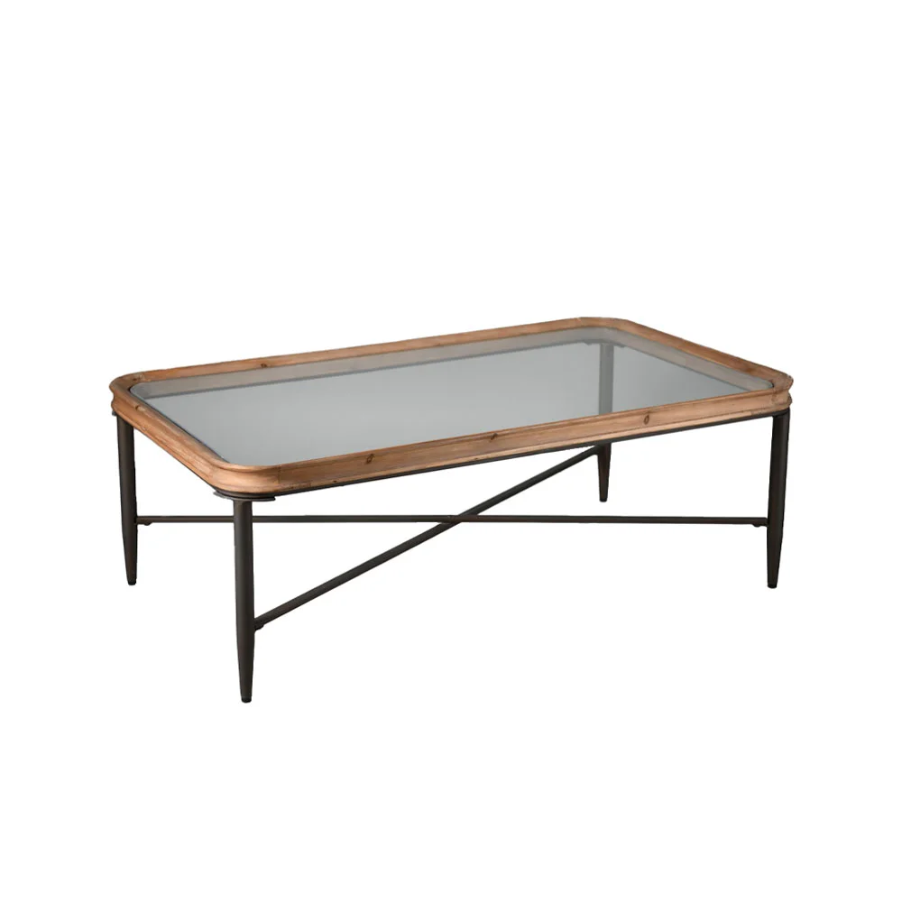 Φωτογραφία προϊόντος: MARAIS COFFEE TABLE ΦΥΣΙΚΟ ΜΑΥΡΟ 122x71x43.5cm