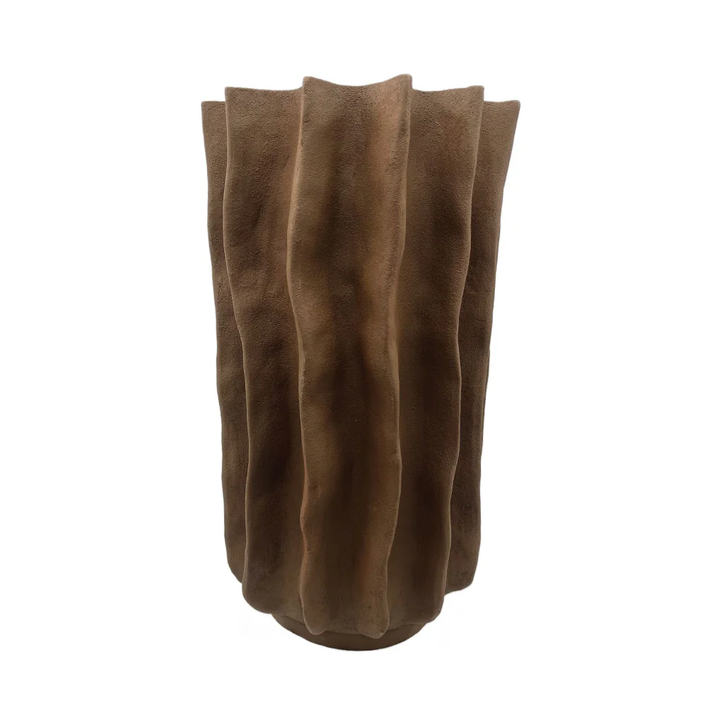 Φωτογραφία προϊόντος: FOLDA ΒΑΖΟ 22x22x38cm POLYRESIN ΚΑΦΕ ΣΚΟΥΡΟ