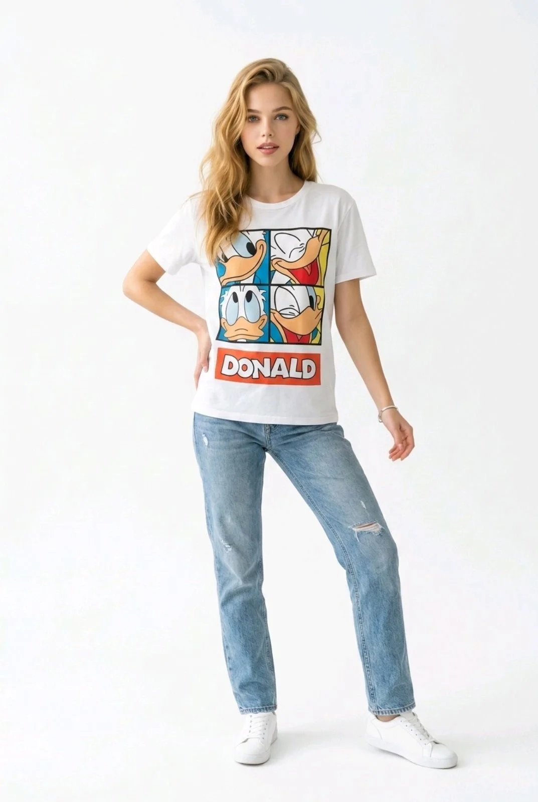 Φωτογραφία προϊόντος: ELUNA Duck T-Shirt με Cartoon Print Λευκό