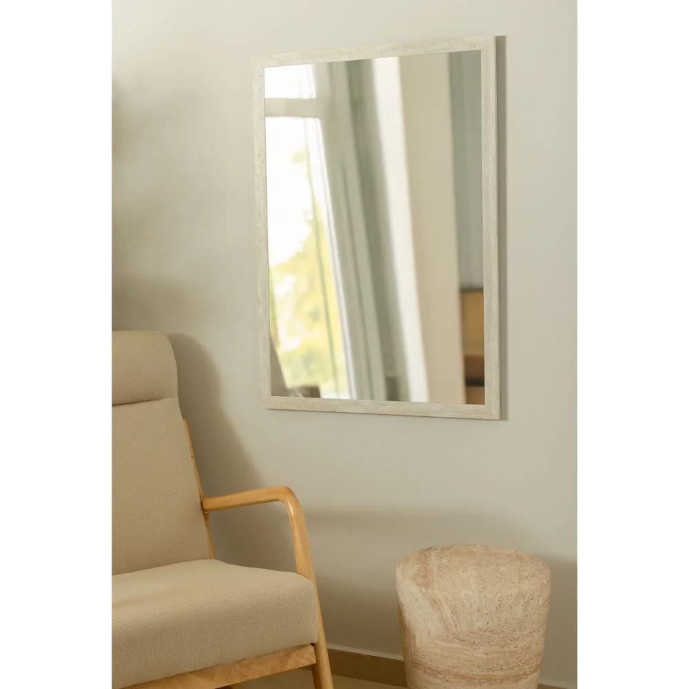 Φωτογραφία προϊόντος: LITHOS ΚΑΘΡΕΠΤΗΣ ΛΕΥΚΟ BEIGE 65.8x1.5x95.8cm