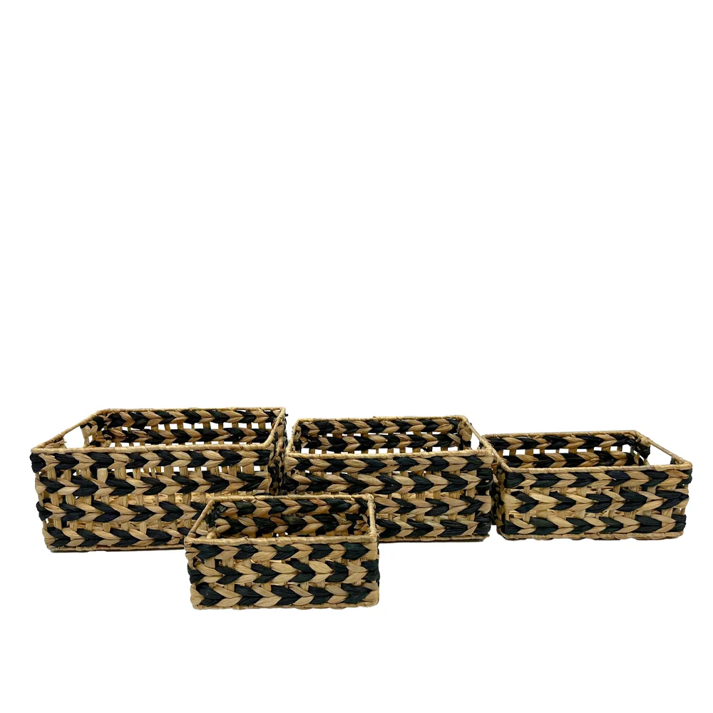 Φωτογραφία προϊόντος: ROMVUS ΚΑΛΑΘΙ SET 4ΤΜΧ 36x28x17cm ΥΑΚΙΝΘΟΣ ΦΥΣΙΚΟ ΜΑΥΡΟ
