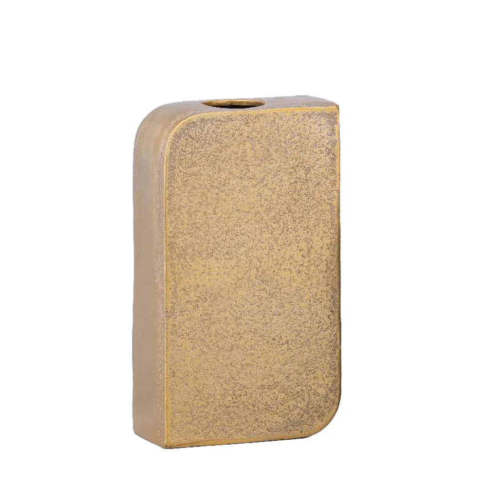 Φωτογραφία προϊόντος: BRICK ΒΑΖΟ 14.5x7x26cm ΑΛΟΥΜΙΝΙΟ ΧΡΥΣΟ