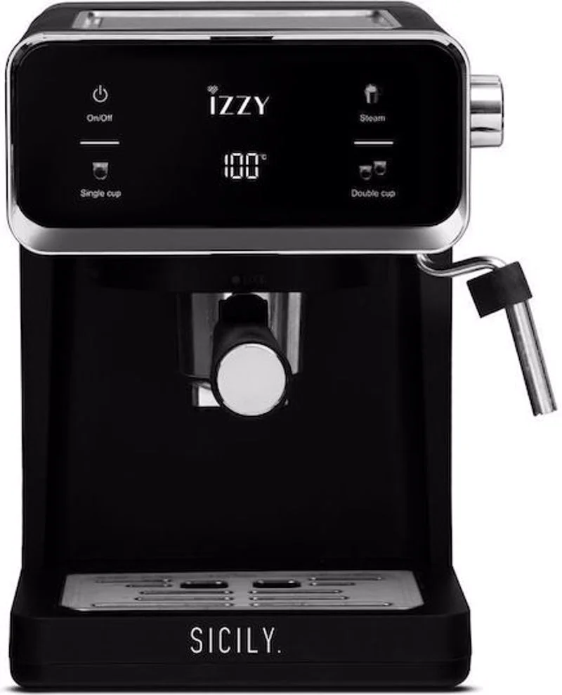 Φωτογραφία προϊόντος: Izzy IZ-6017 Μηχανή Espresso 1000W Πίεσης 20bar Μαύρη