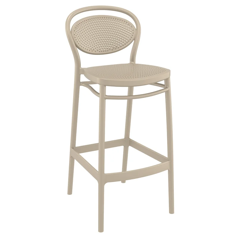 Φωτογραφία προϊόντος: SIESTA Σκαμπό Bar MARCEL Dove Grey PP 45x52x106cm