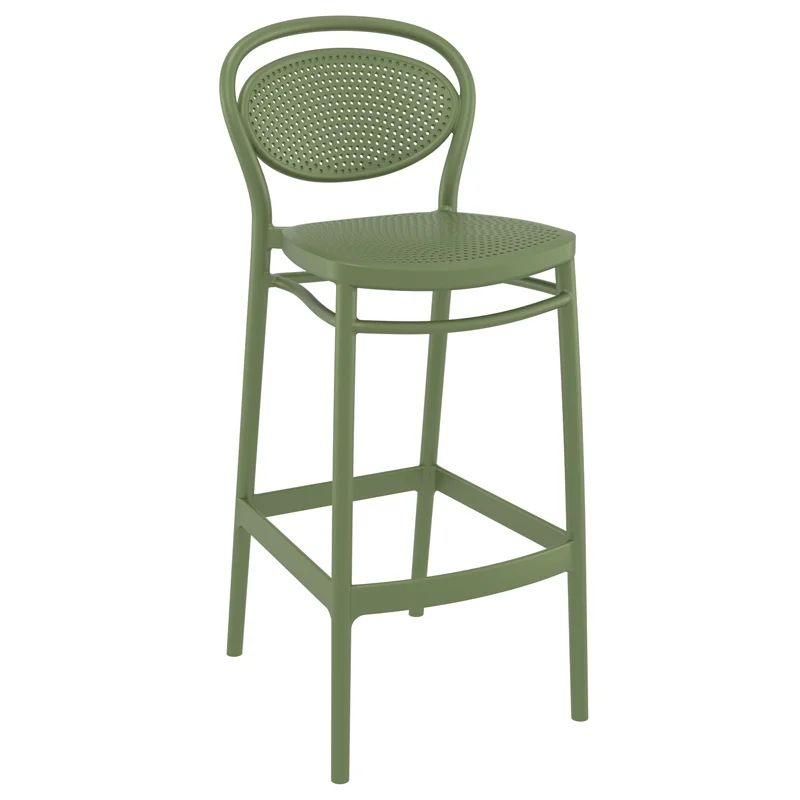 Φωτογραφία προϊόντος: SIESTA Σκαμπό Bar MARCEL Olive Green PP 45x52x106cm