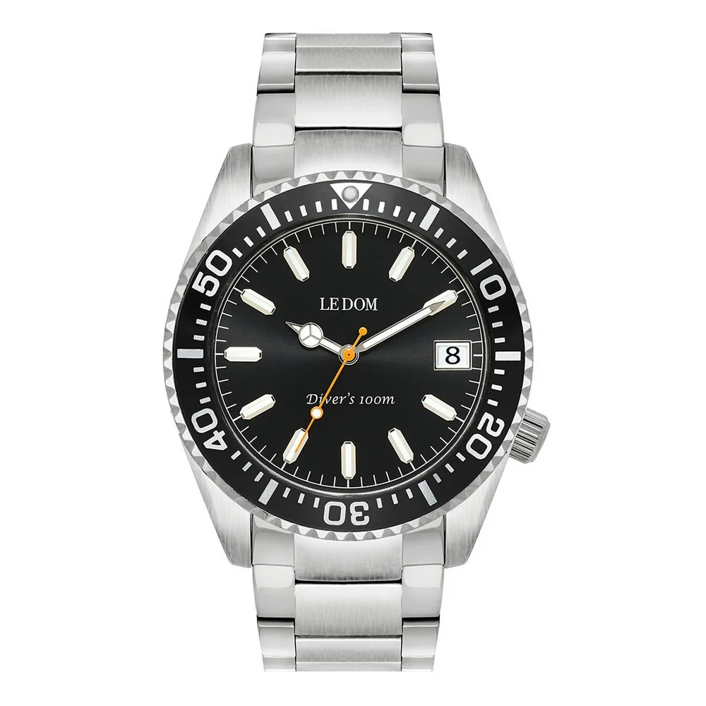 Φωτογραφία προϊόντος: Le Dom Diver's, Men's Watch, Silver Stainless Steel Bracelet LD.1490-7