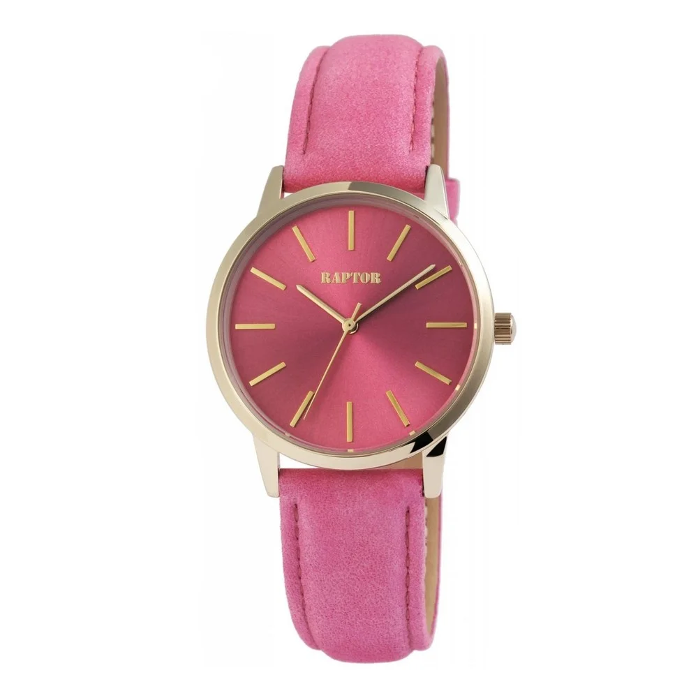 Φωτογραφία προϊόντος: Raptor Lifestyle Watches Raptor Sunny, Women's Watch, Pink Leather Strap RA10214-007